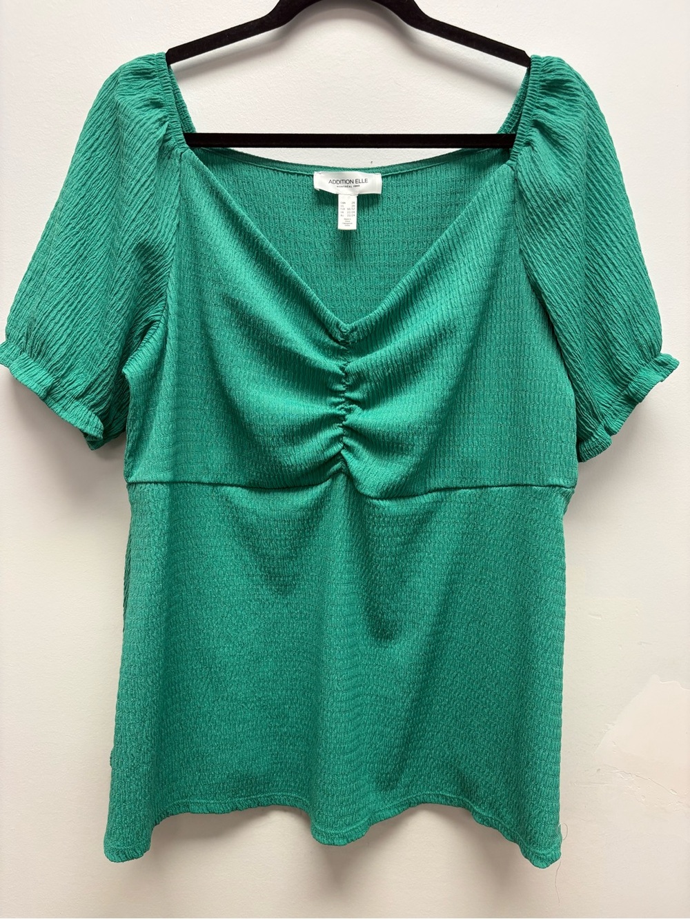 4 for $25 💚 Addition Elle Smocked Puff Sleeve Top 2X 💚